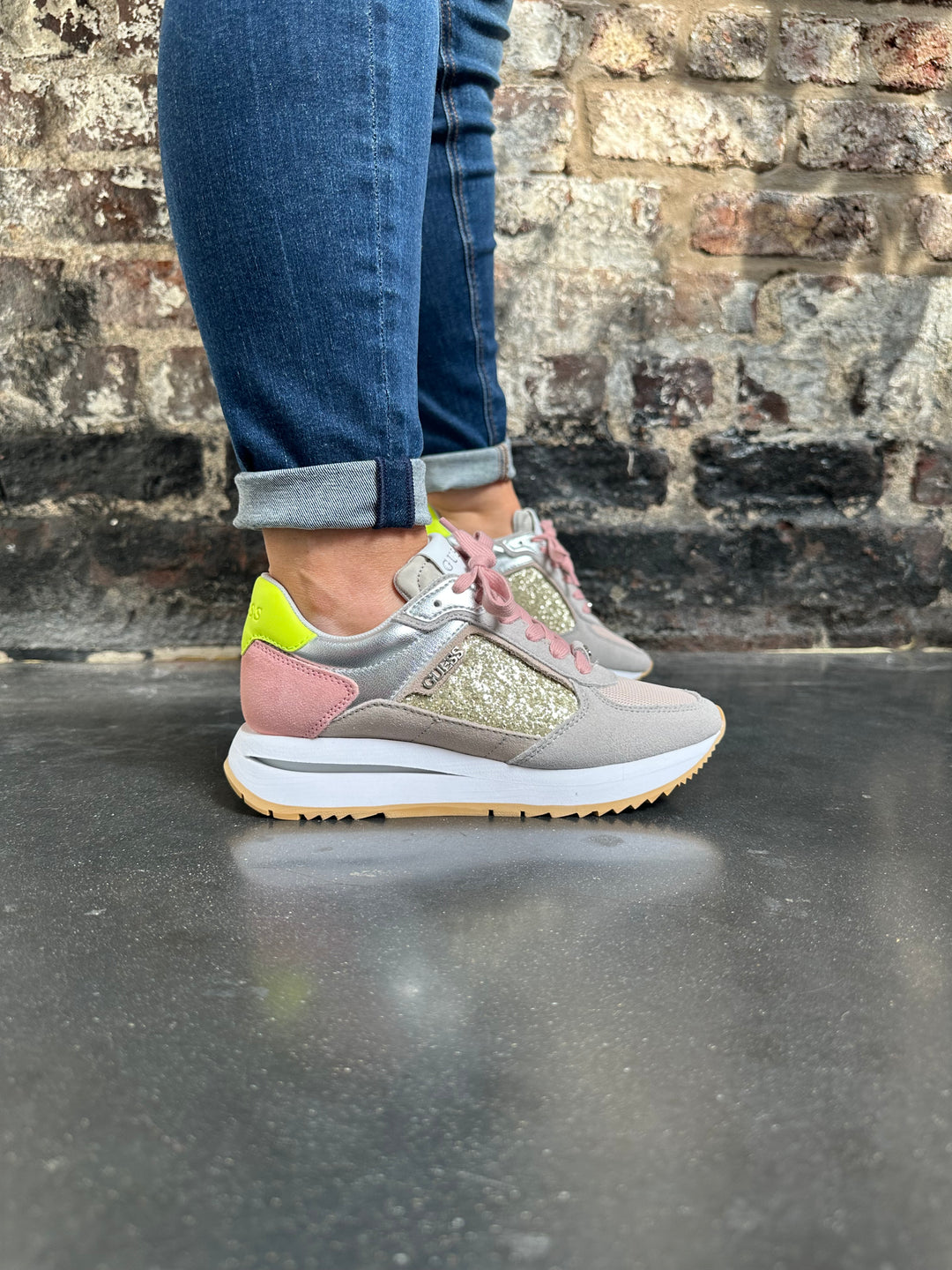 Guess Pingo Multi Glitter Sneaker