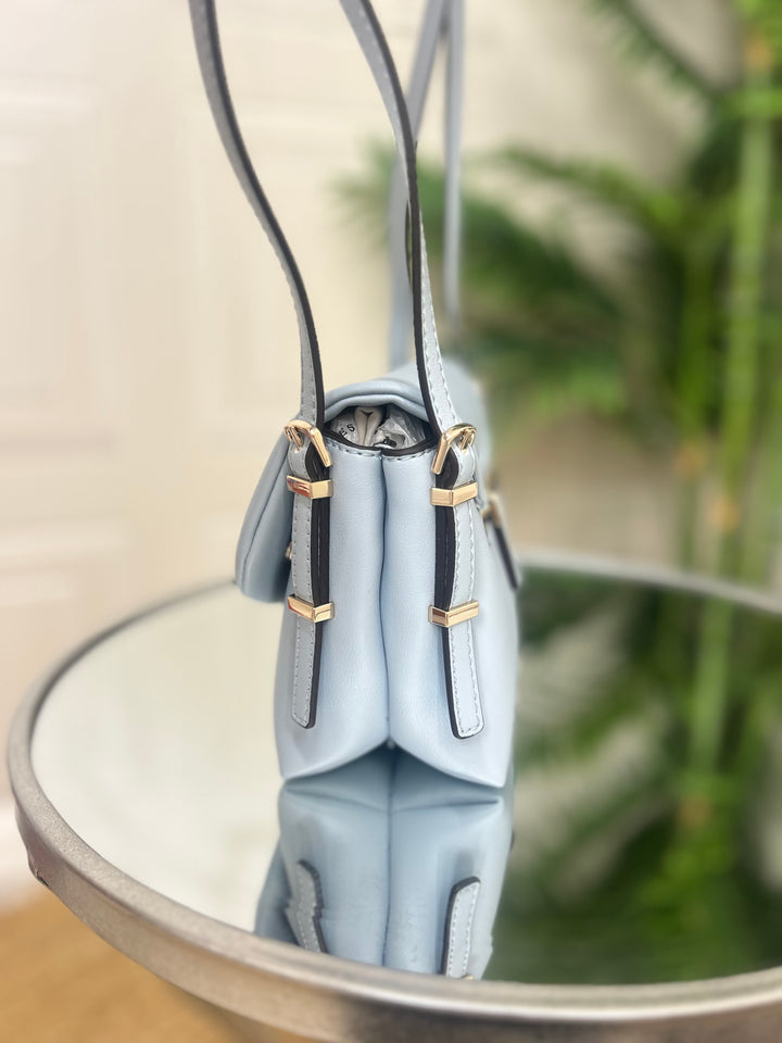 Guess Lefia Misty Blue Shoulder Bag