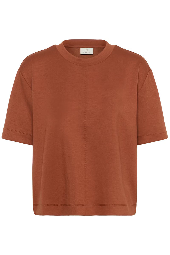Kaffe Kaannie T-Shirt | Henna Brown