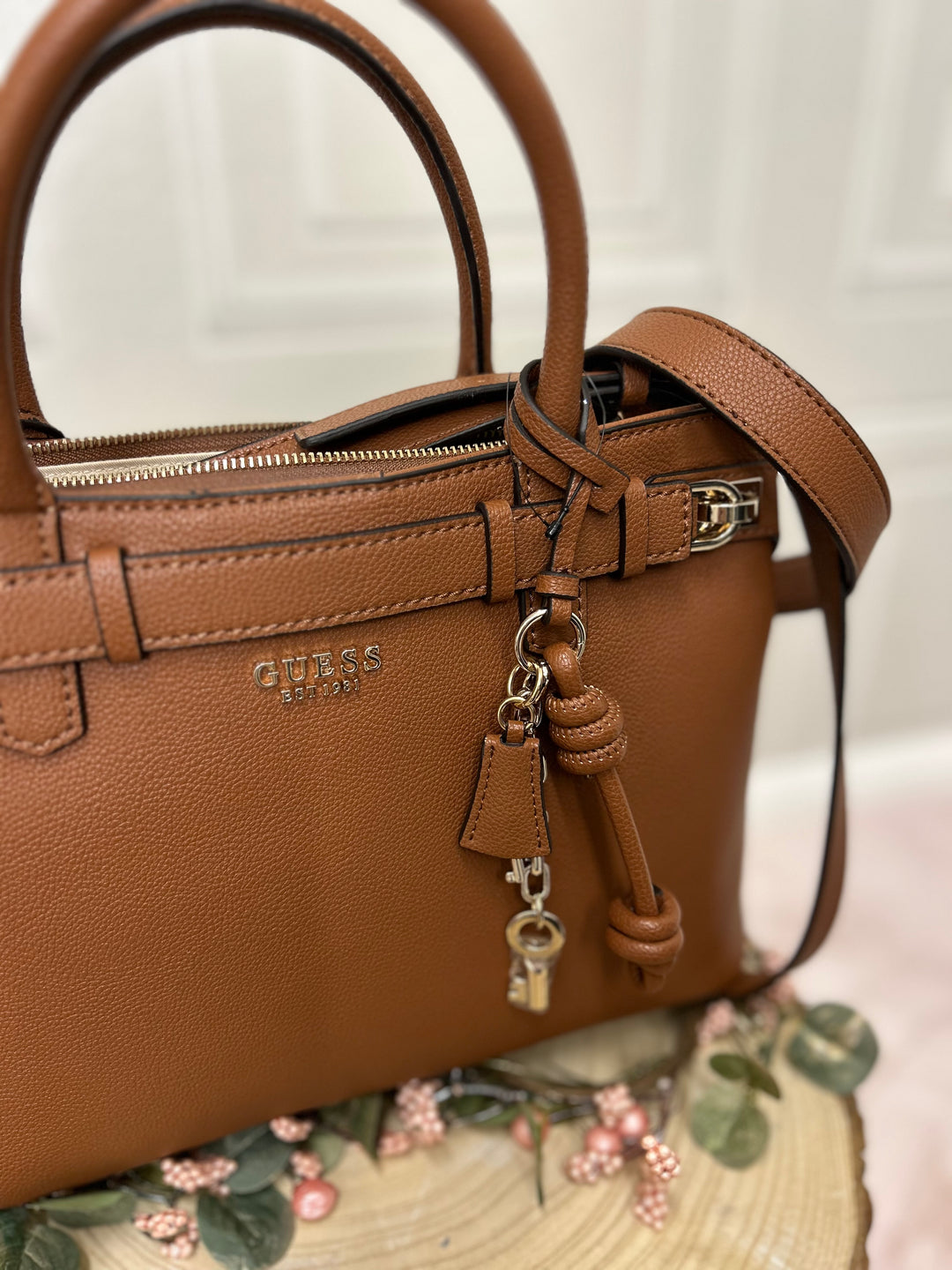 Guess Gregoria Cognac Bag