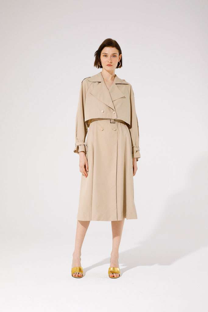 Goa Goa Beige Dress & Jacket