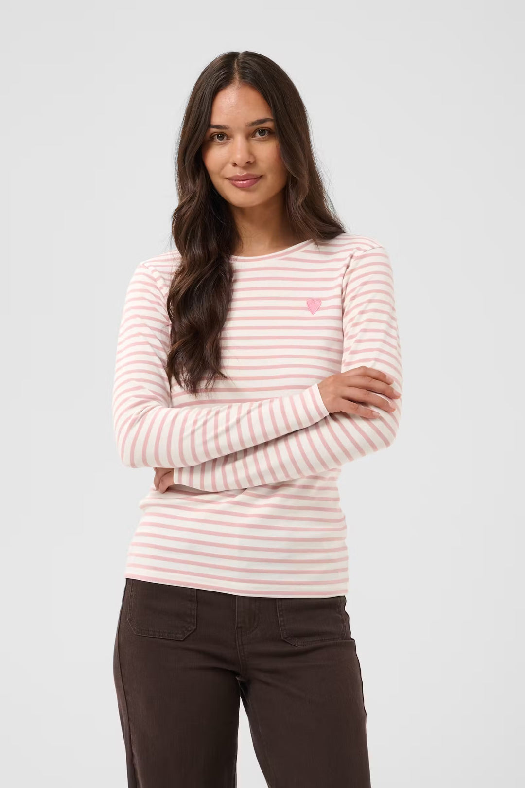 Kaffe Kaliddy T-Shirt | Chalk/Pale Mauve