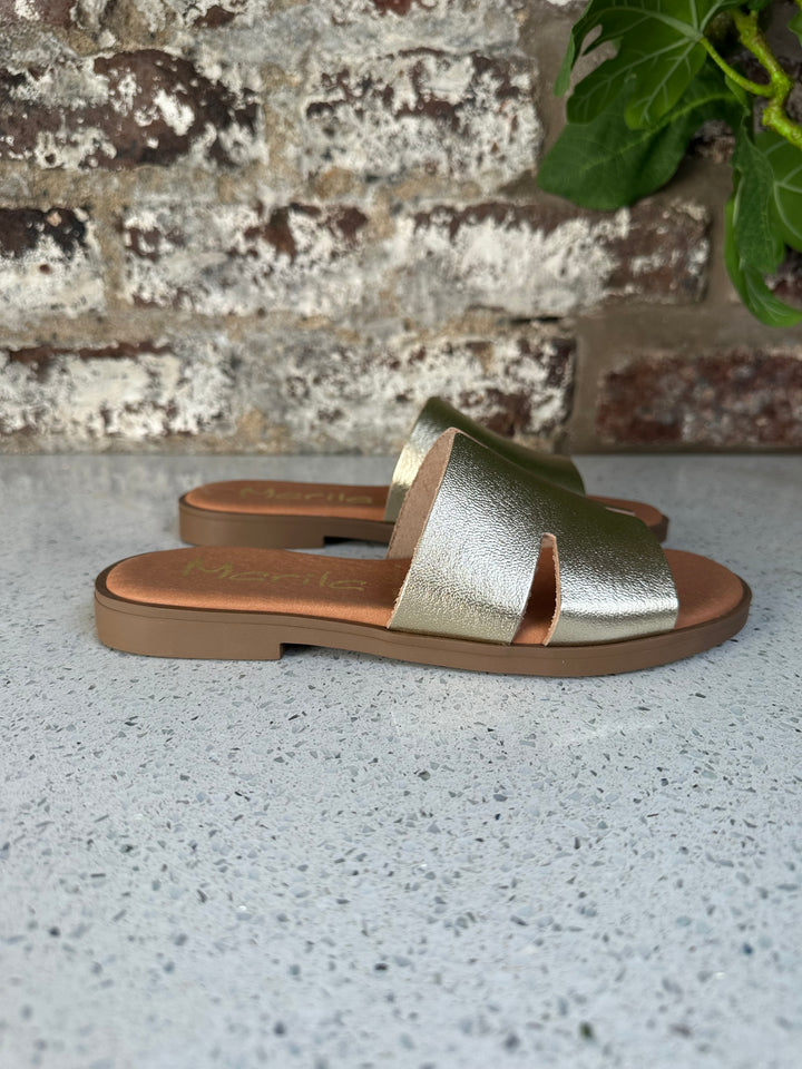 Marila Grain Angela Gold Sandal