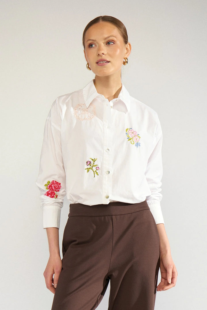 Numph Nuhollie Shirt | Bright White
