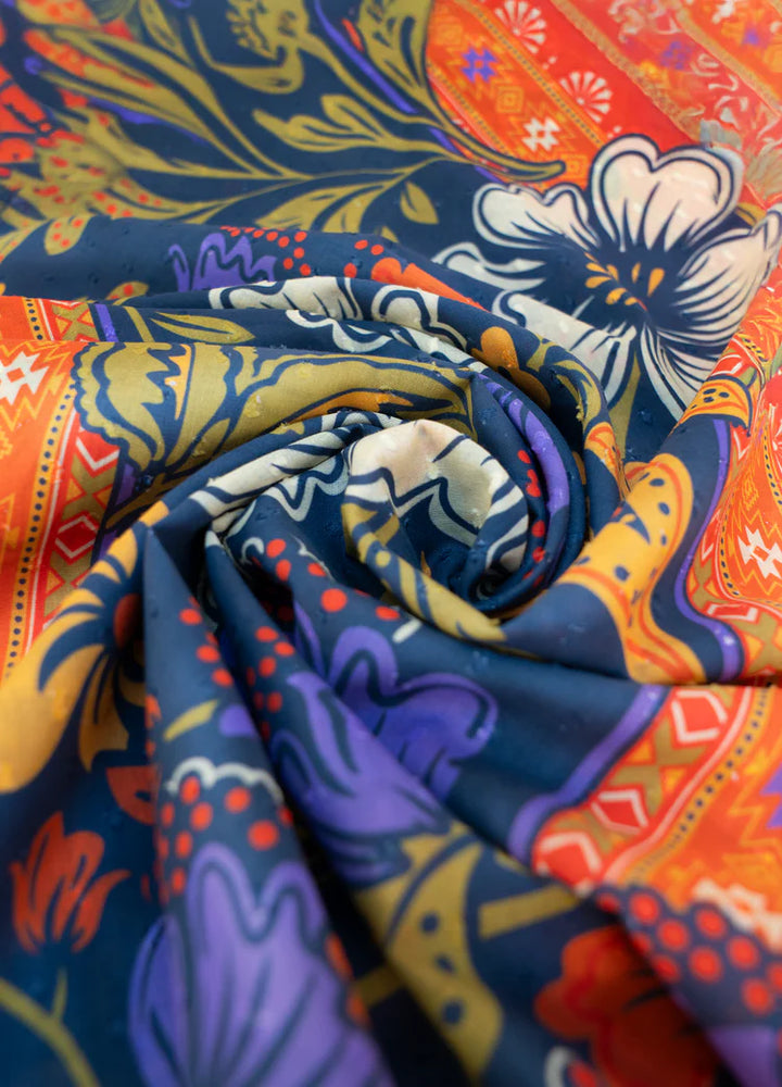 Powder Cotton Scarf | Trailing Floral