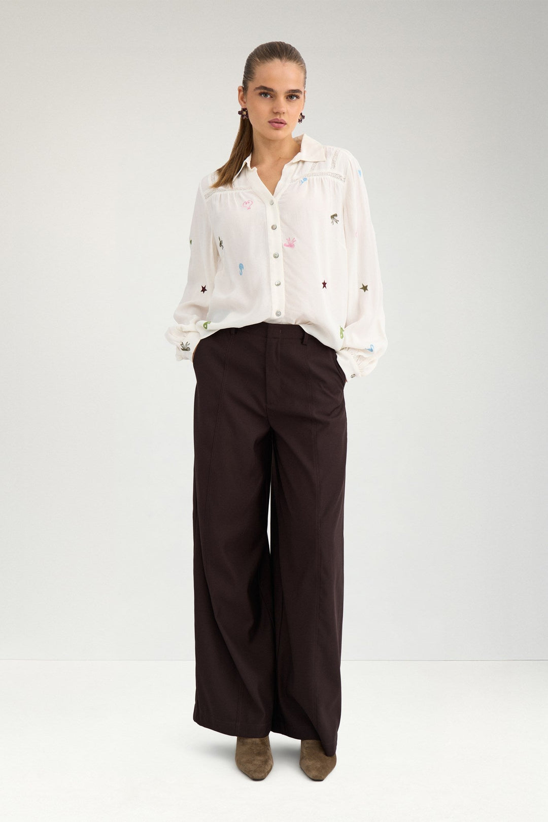 Numph Nudagny Shirt | Cloud Dancer