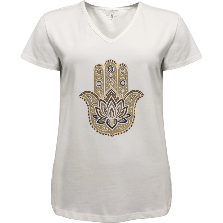 Costa Mani White Hamsa Tee