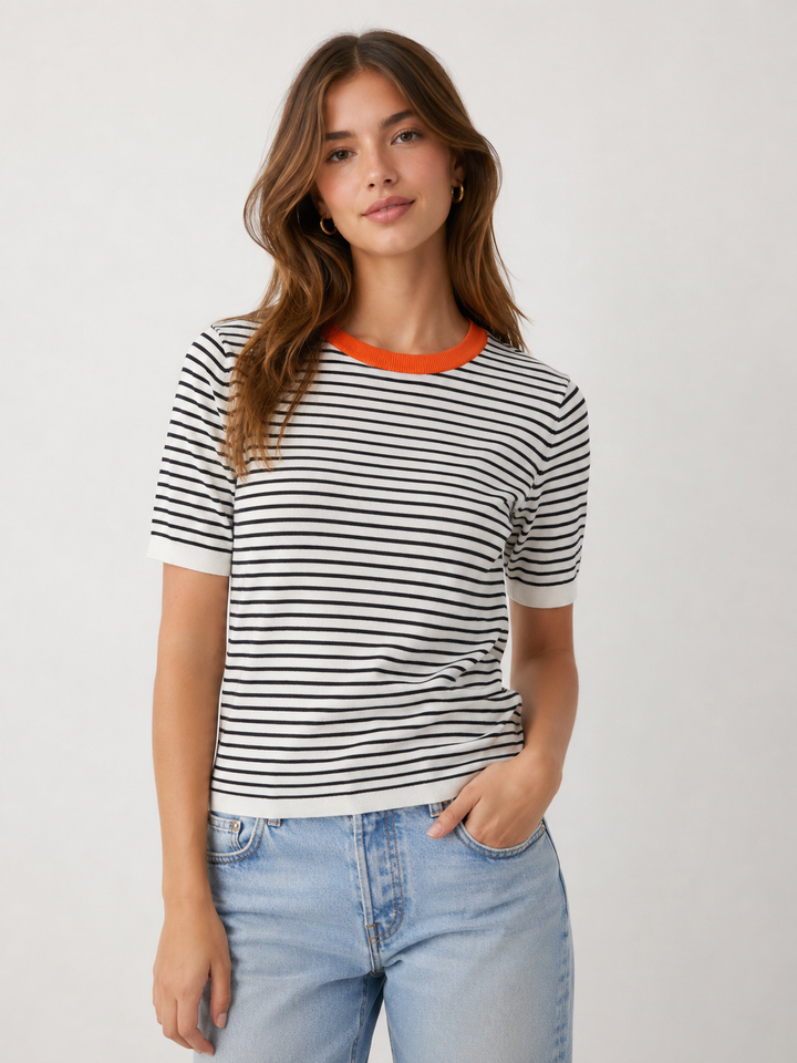 Kaffe Kalizza Narrow Stripe Pullover