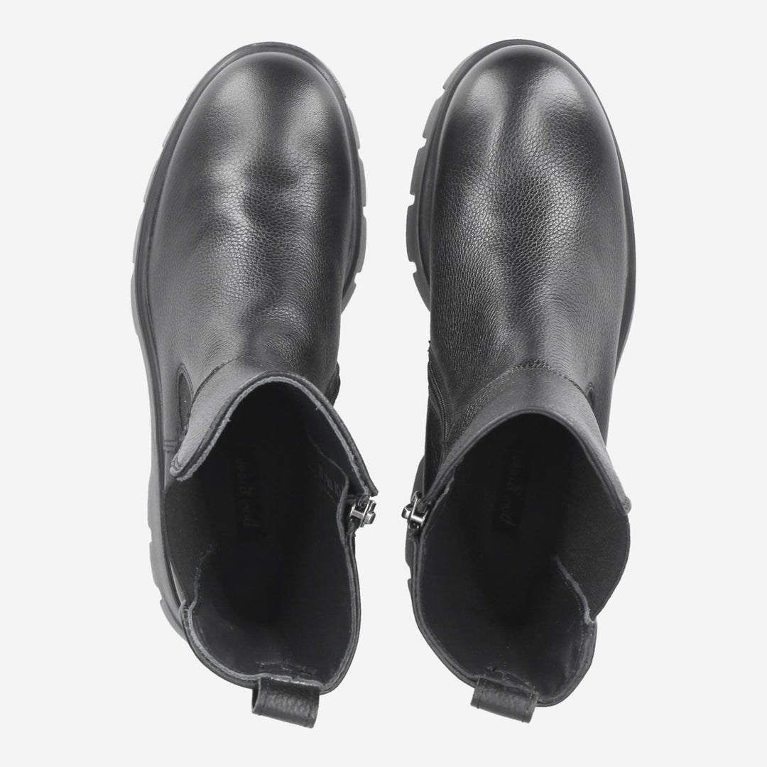 Paul Green Major Calf Black Boot