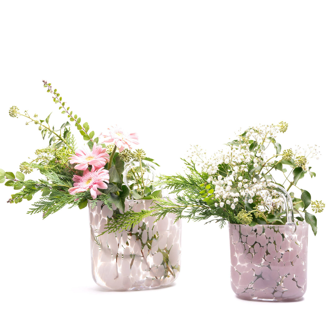 Small Handbag Vase: Blush Pink