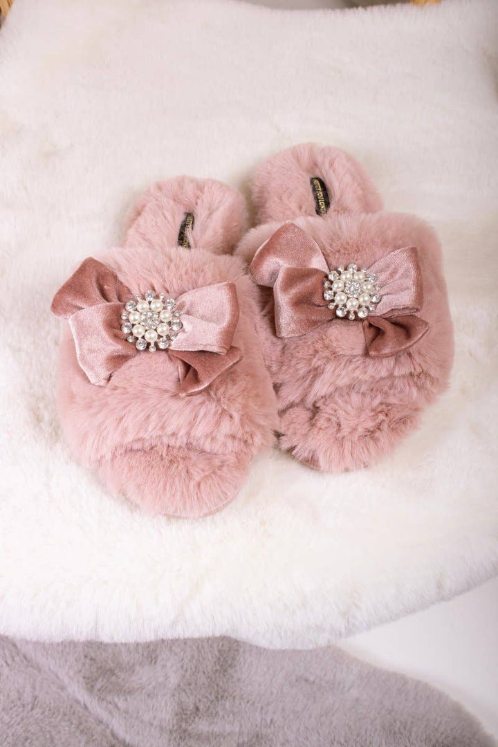 Anya Slippers in Pink: Pink / M = UK 4.5-5.5 / EU 38-39 / US 6.5-7.5