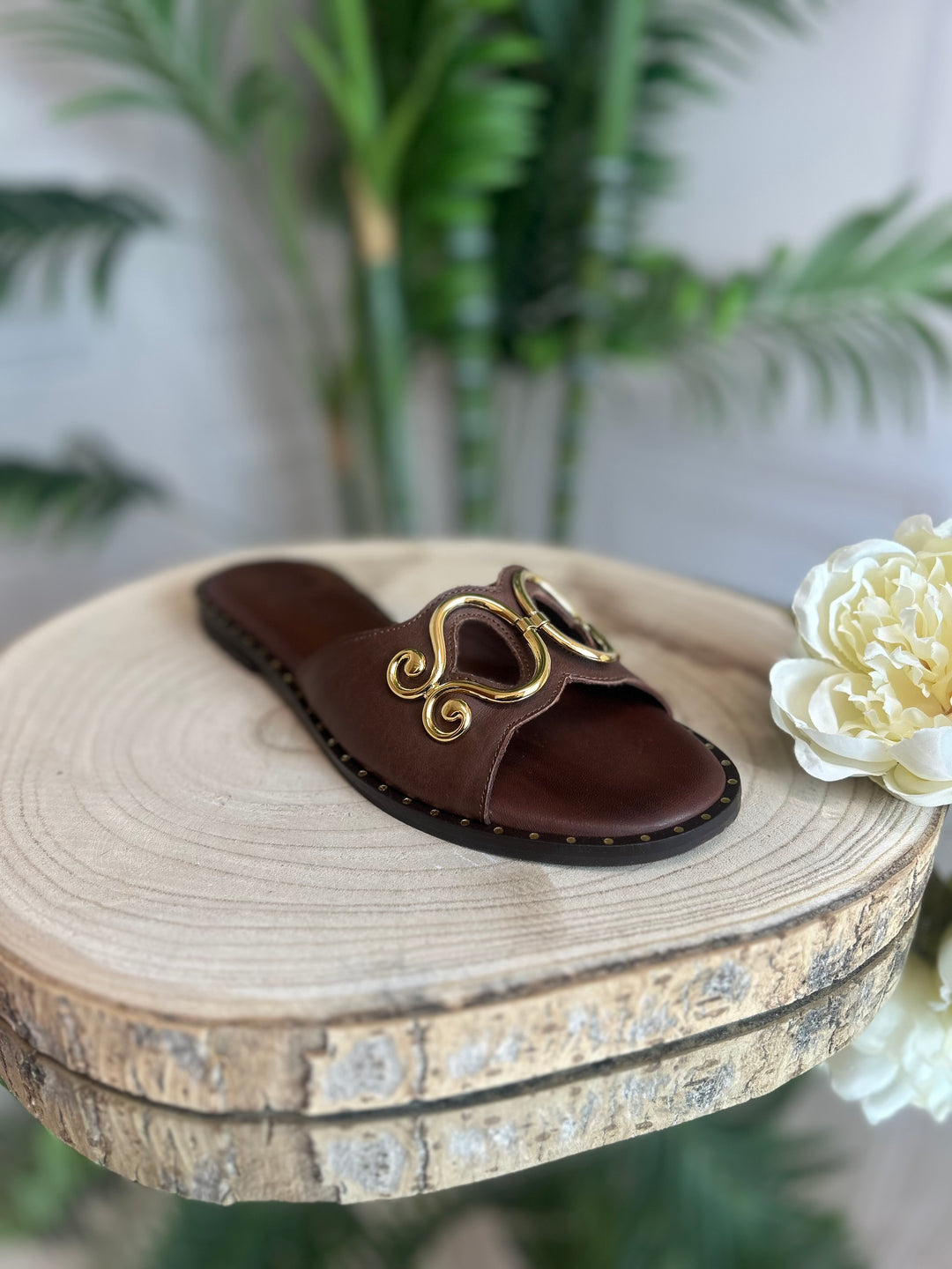 S.Piero T-Moro Leather Sandal