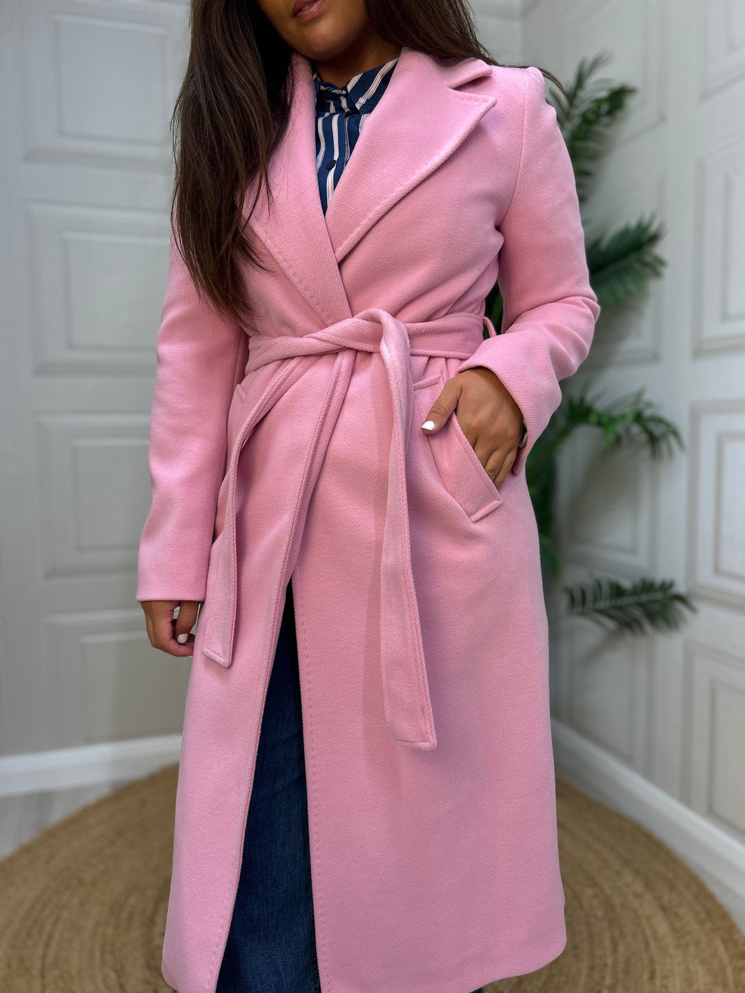 Tinta Soledad Pink Parka Dress Coat