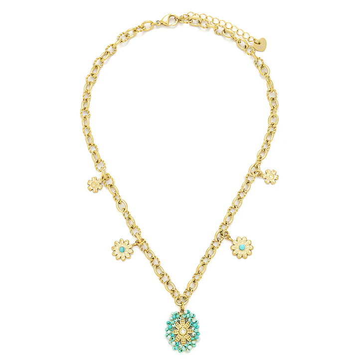 Knight &amp; Day Appoline Turquoise Necklace