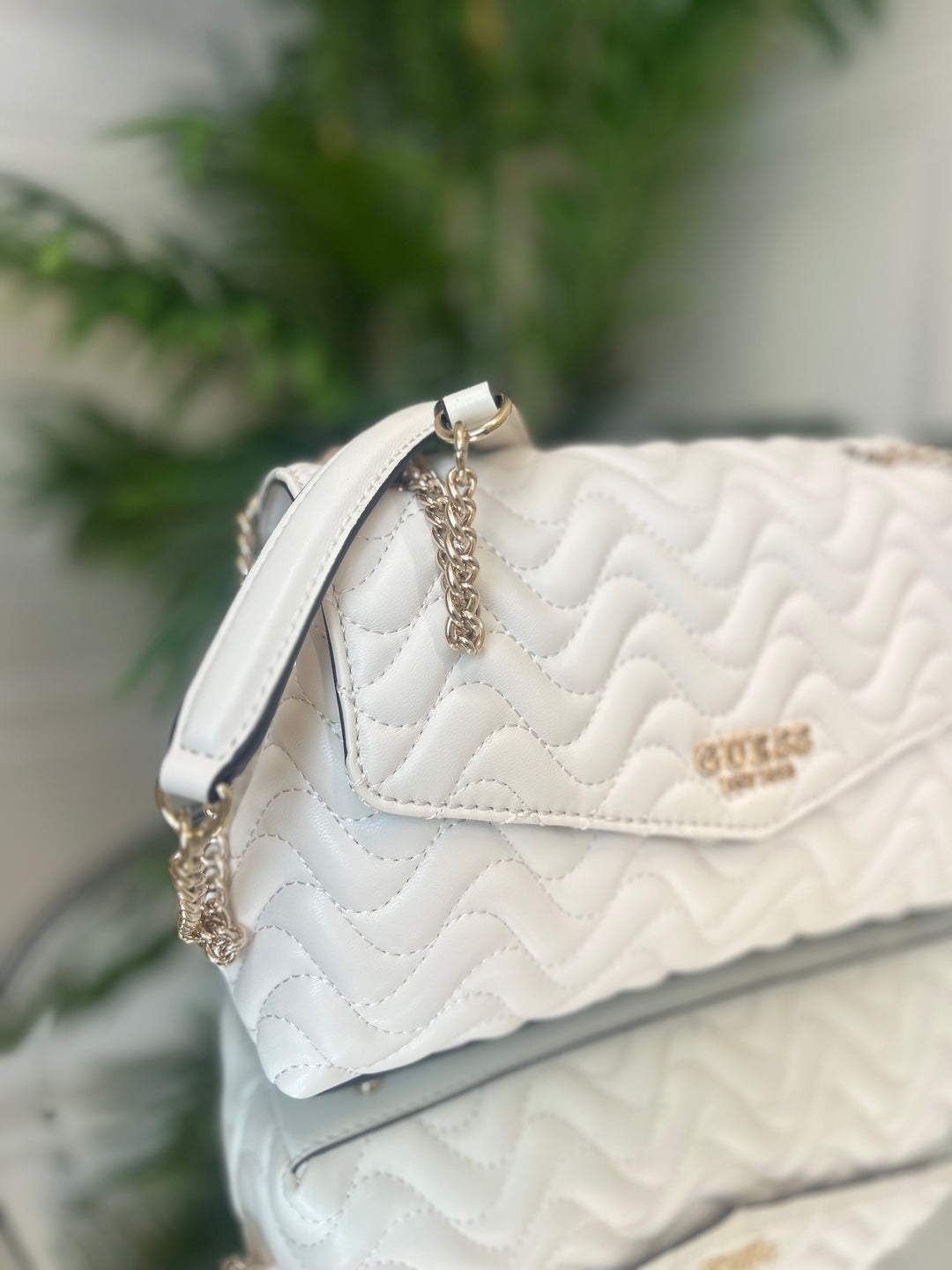 Guess Melisandra Xflap Crossbody Bag Shell