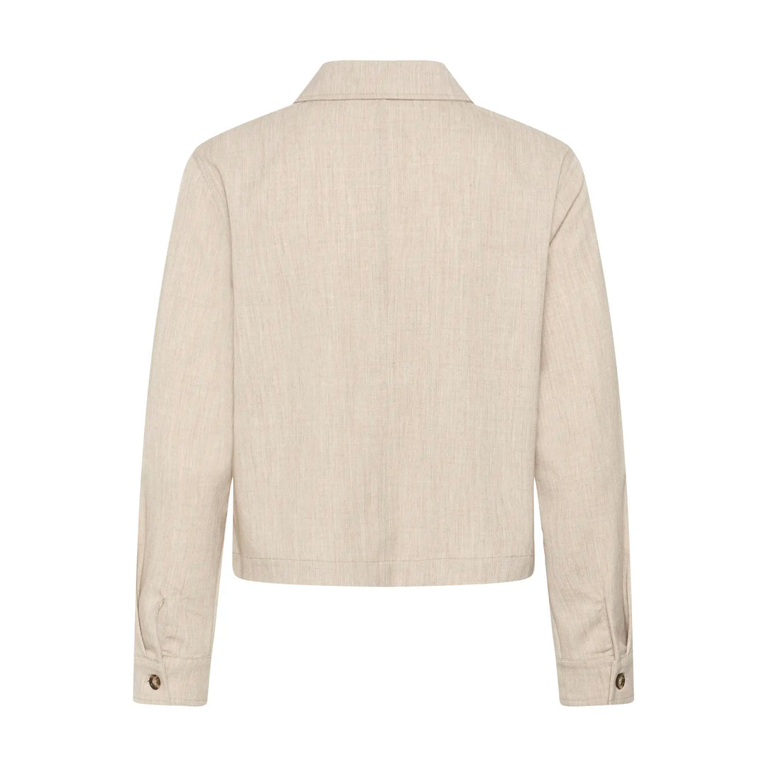 Kaffe Kaomila Feather Gray Shirt Jacket