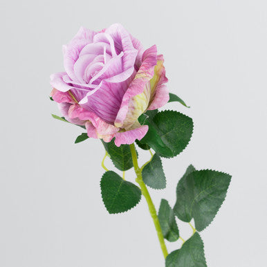 Artificial Tonal Lilac Garden Rose Stem