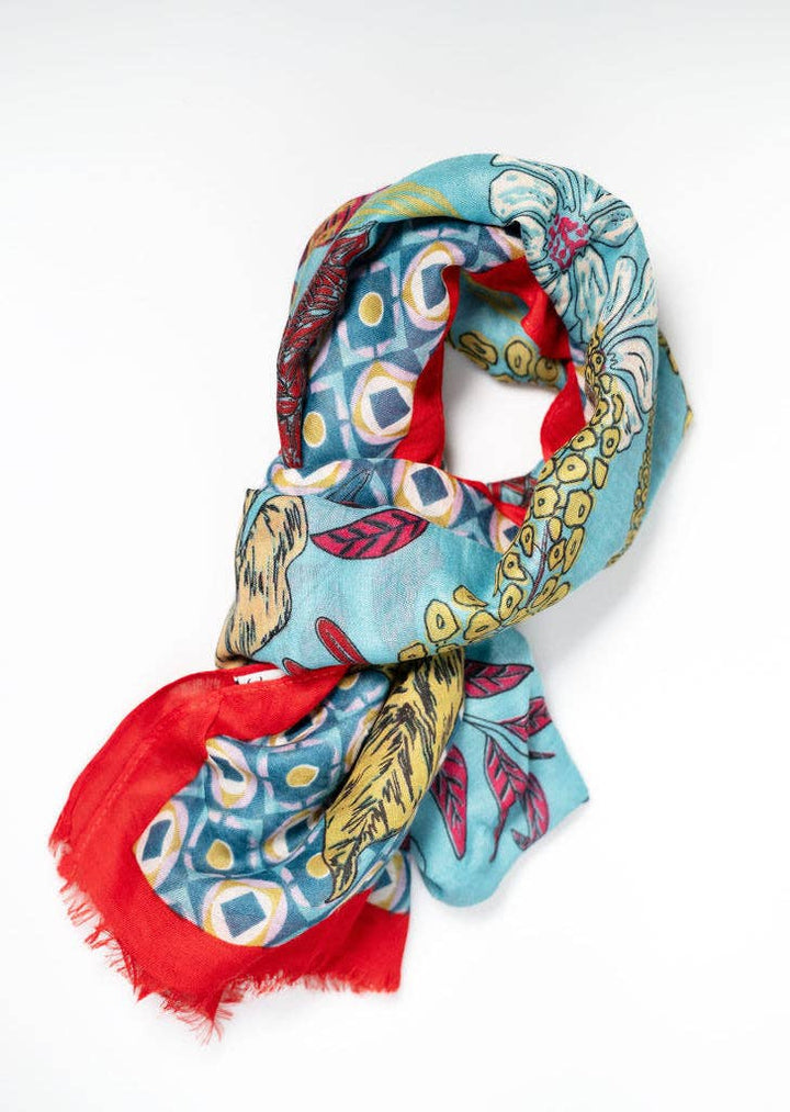 Botanical Scarf | B01: Huckleberry