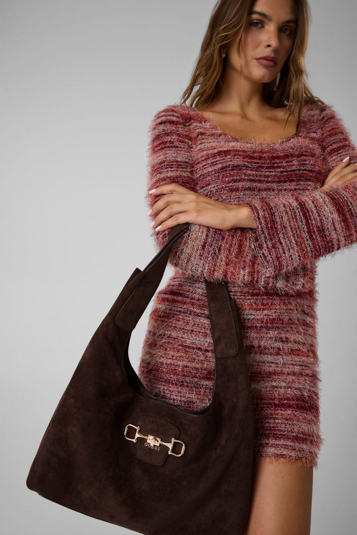 Guess Sunset Espresso Maxi Hobo Bag