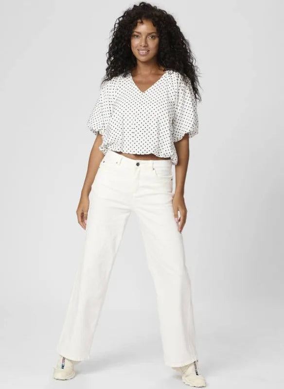 Kaffe KAgwen Blouse Chalk Black Dot