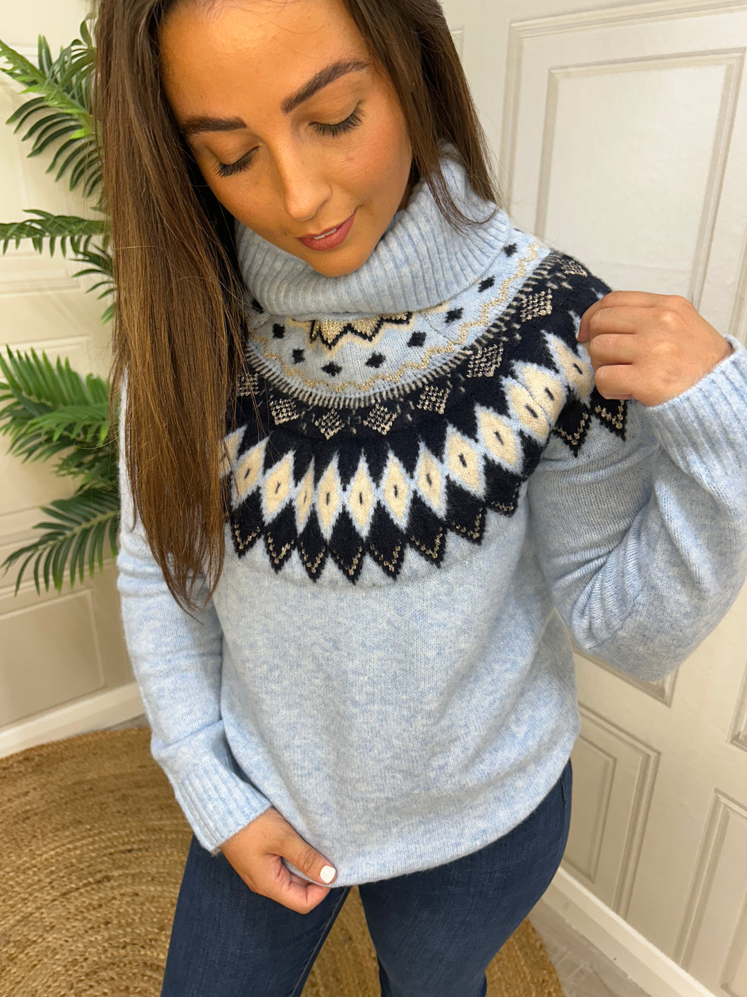 HV Society Nunzia Light Blue Jumper