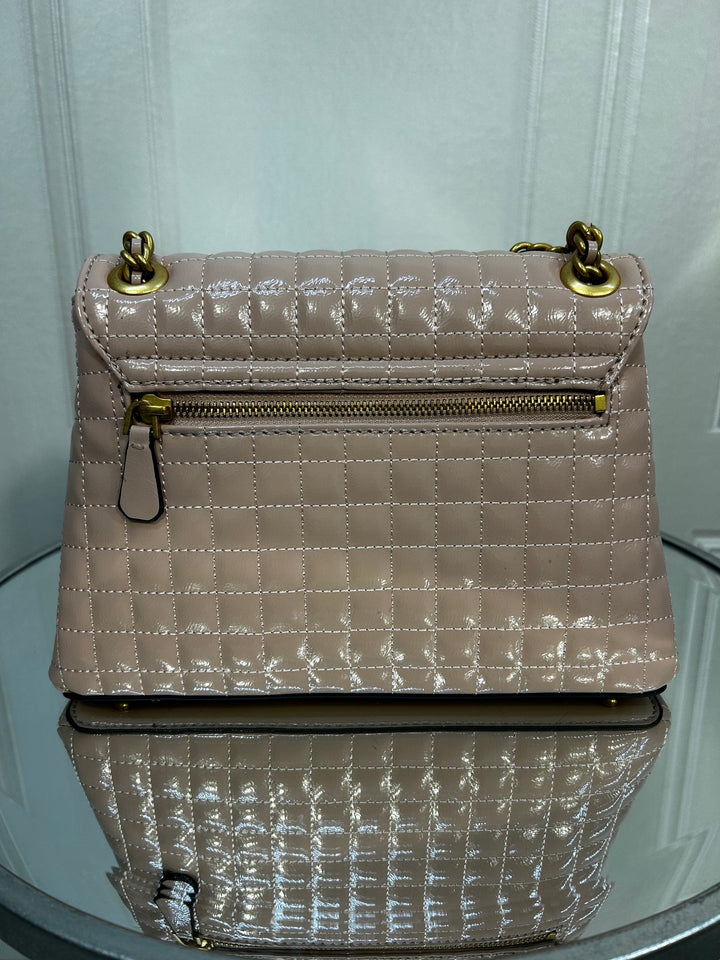 Guess Tia Rosewood Nude Quilted Bag