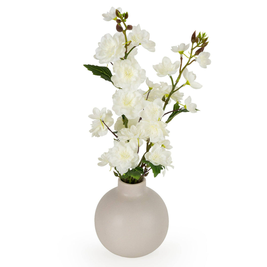 40cm Floral Blossom in Ceramic Bottle