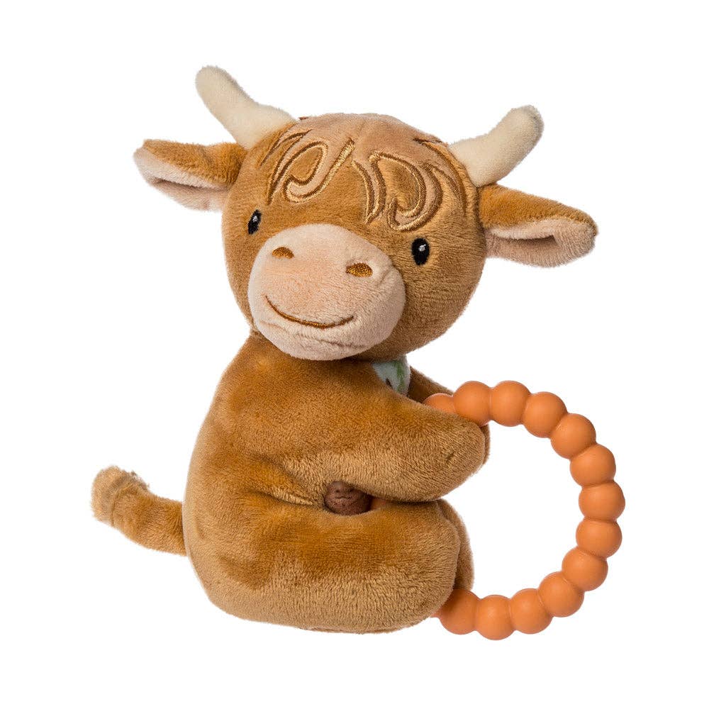 Mary Meyer Highland Cow Taggies Baby Rattle