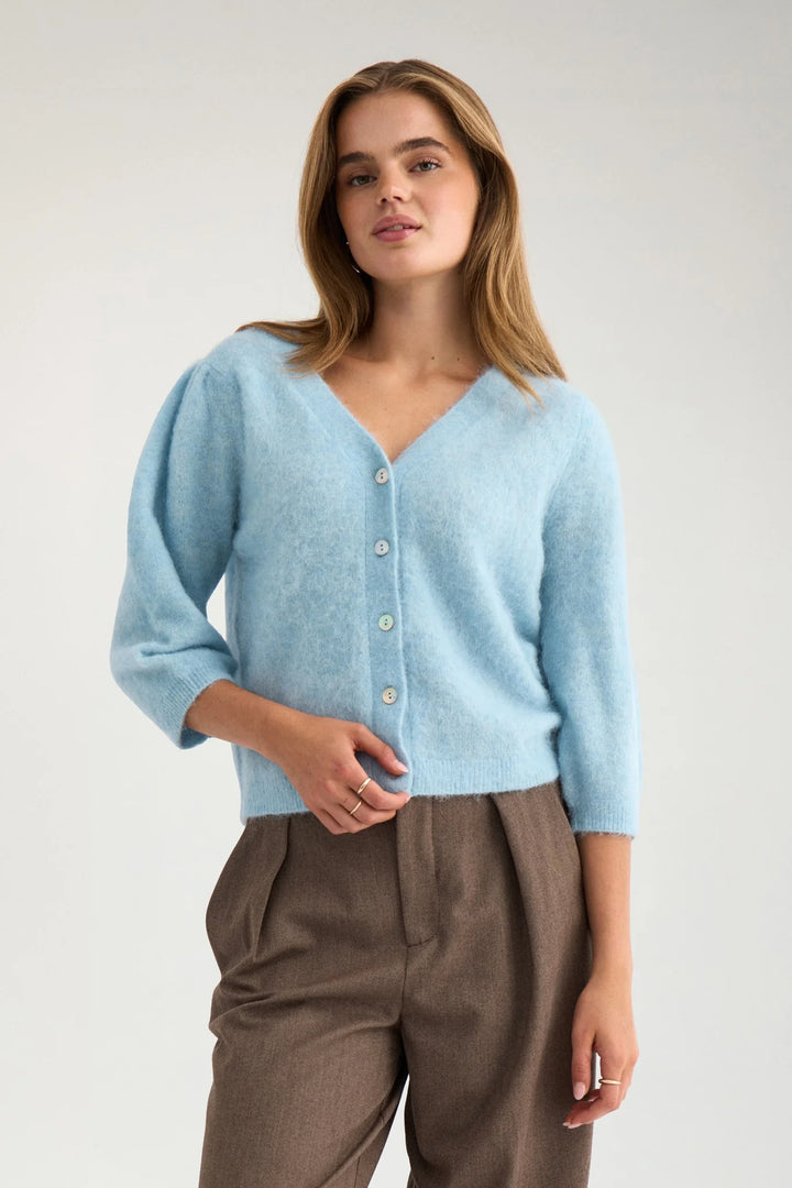 Numph Nusuri Brushed SS Cardigan | Forget Me Not