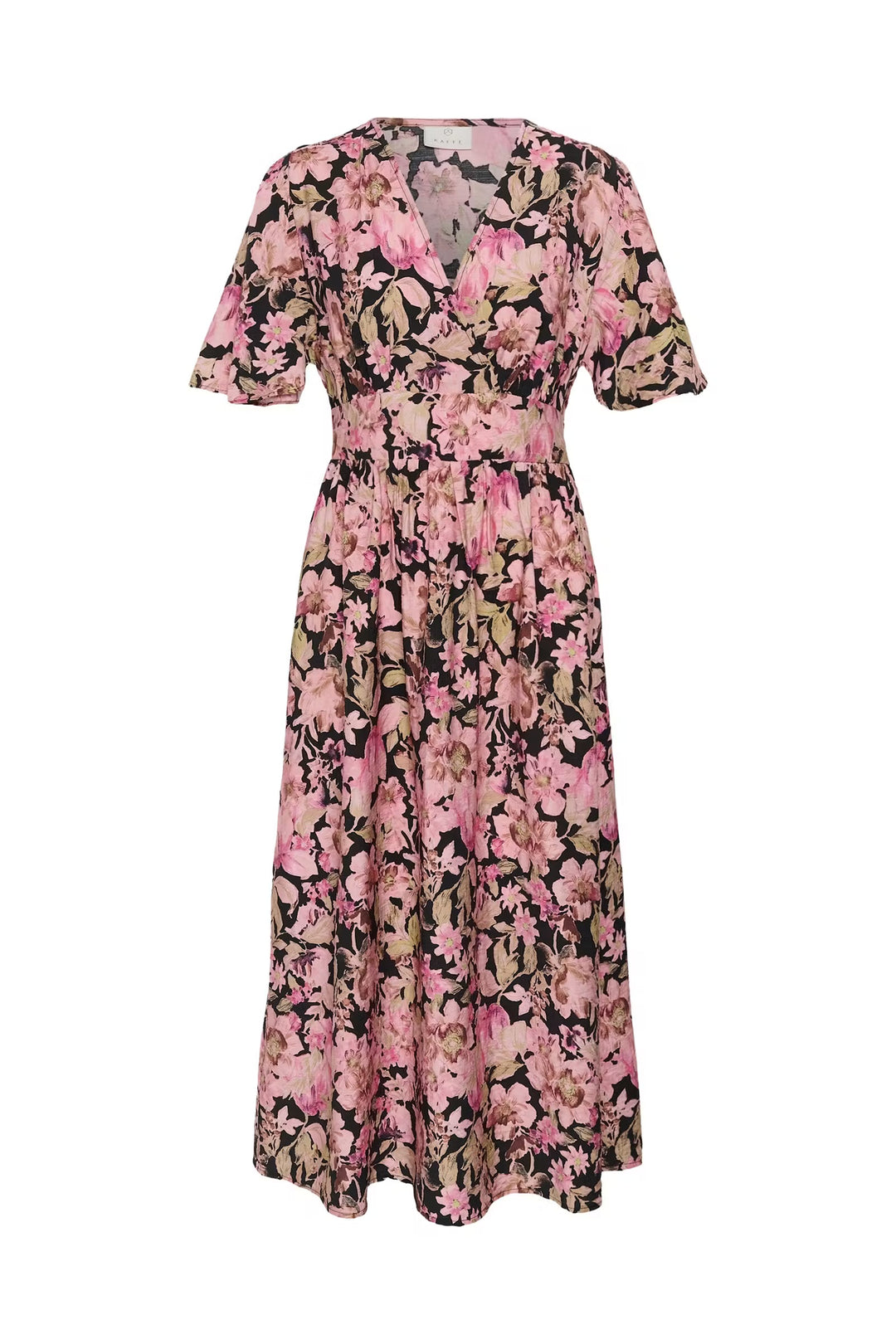 Kaffe Kasirena Pink Flower Printed Dress
