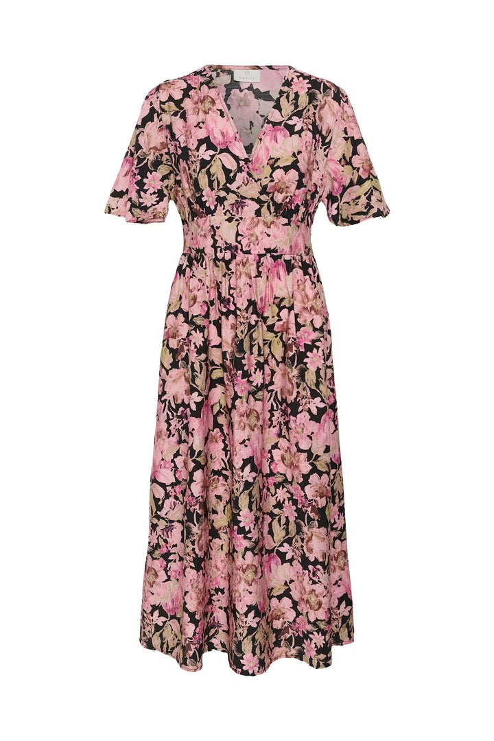 Kaffe Kasirena Pink Flower Printed Dress
