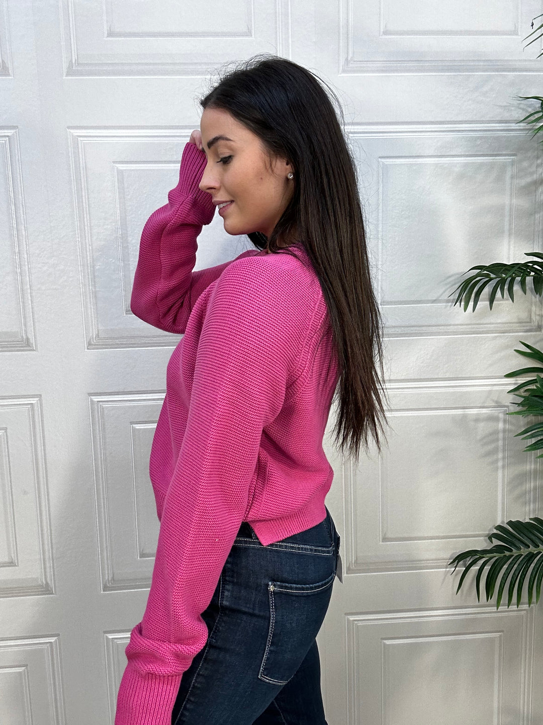 French Connection Lily Mozart Wild Rose Jumper
