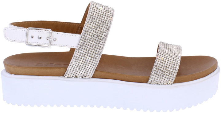 Adesso Zara Silver Diamanté Sandal