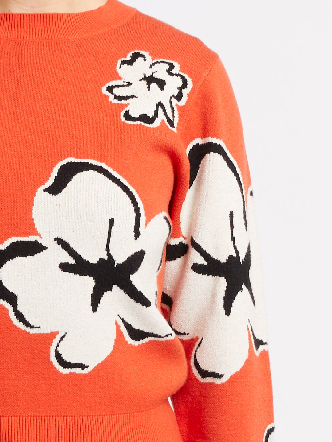 French Connection Paislee Floral Jacquard Jumper