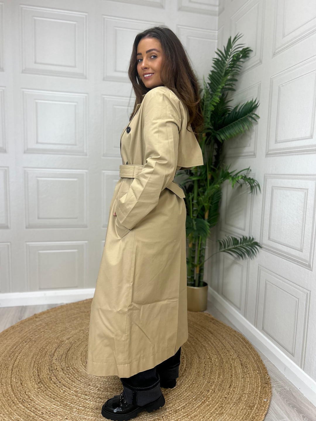 French Connection Dasha Twill Trench Coat