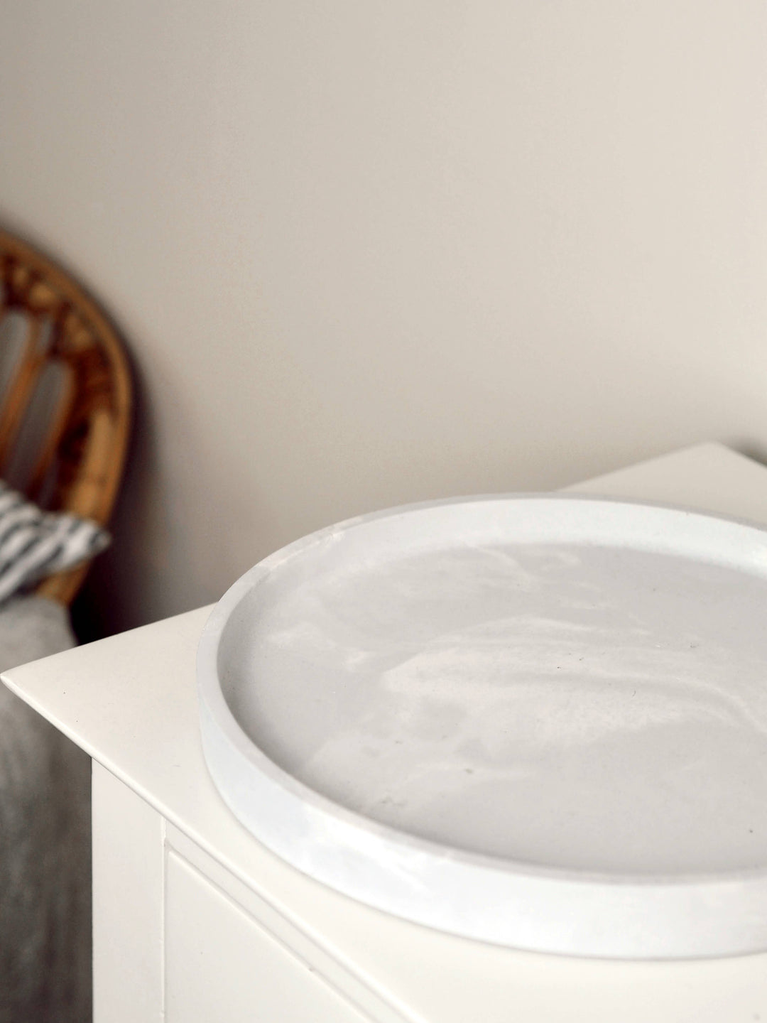 Concrete Maxi Tray | Styling Tray | Decorative Tray: Grey Marble