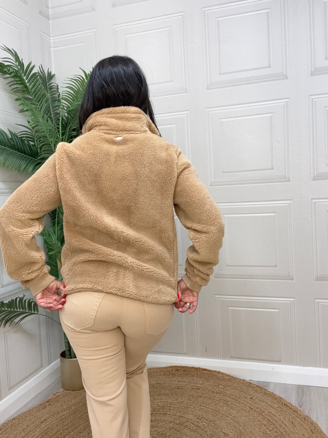 HV Society Deidre Zip Up Fleece Sand