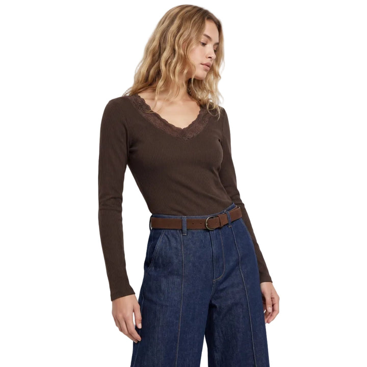 Tiffosi Icy Long Sleeve Top | Brown