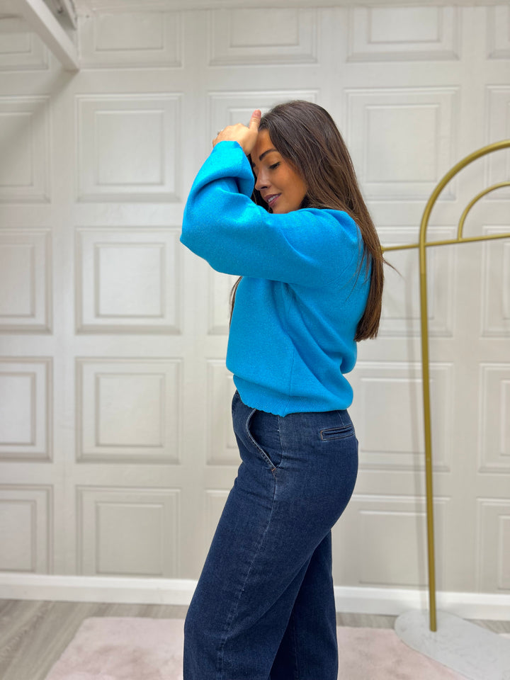 Numph Nubir Aquarius Solid Pullover