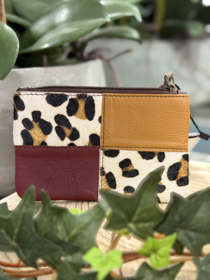 Soruka (047923) Two Tone/Animal Print Coin Zip Purse