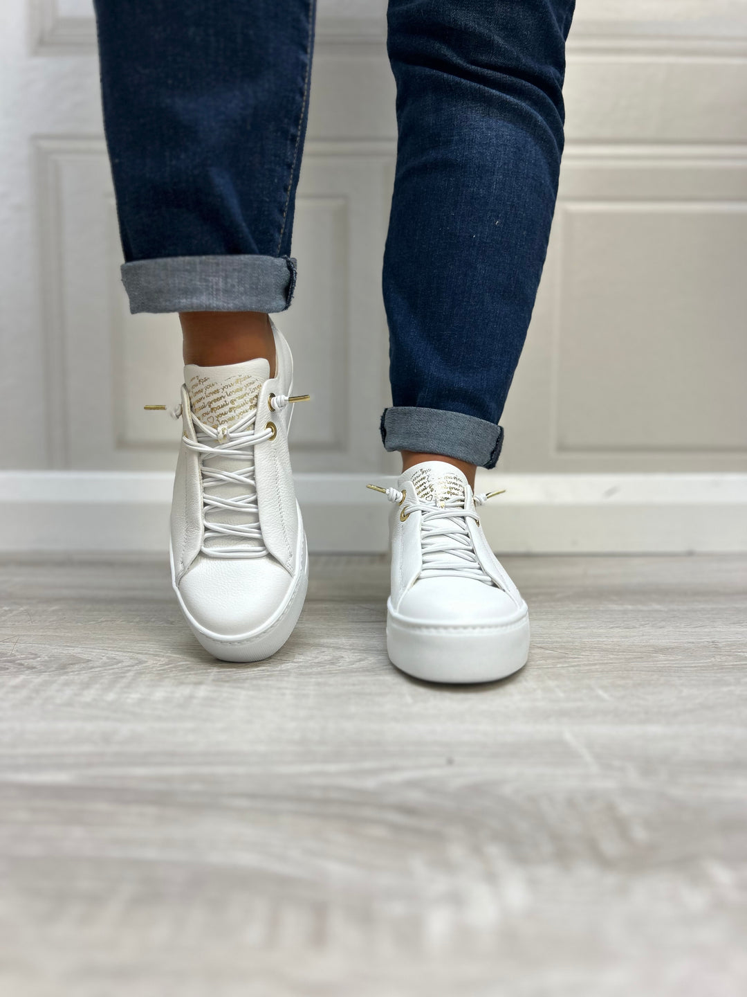 Paul Green Off White Maincalf White/Gold