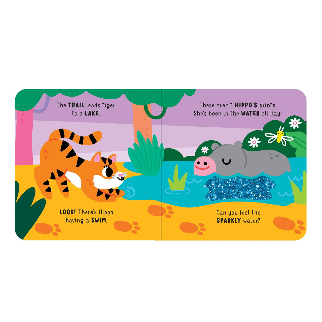 Tigers Trail – Touch &amp; Feel Board Book - Jungle Sensory Adventure