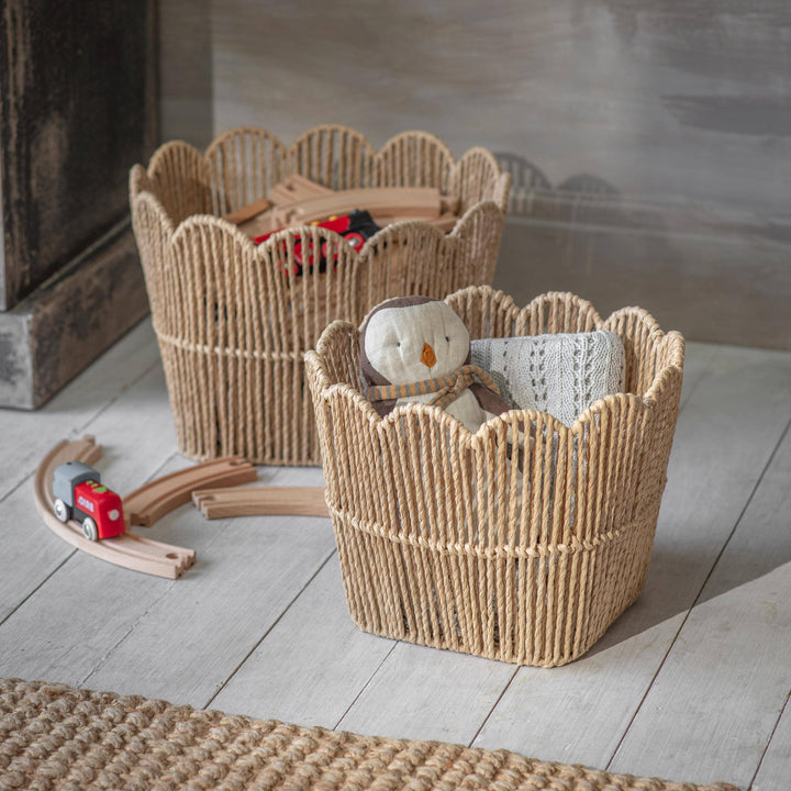 Brookham Set of 2 Fluted Baskets