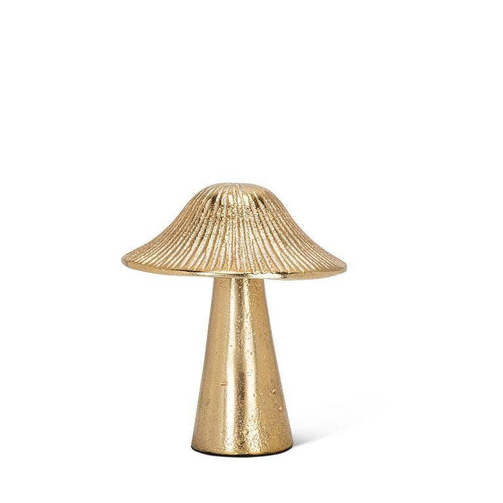 Ribbed Mushroom - Gold: Medium (6"H)