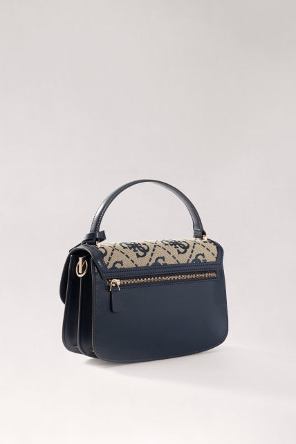 Guess Audrey Navy Logo Convertible Xbody Flap Bag