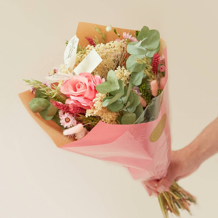 Romantic Bouquet - Pink Rose Artificial - Medium