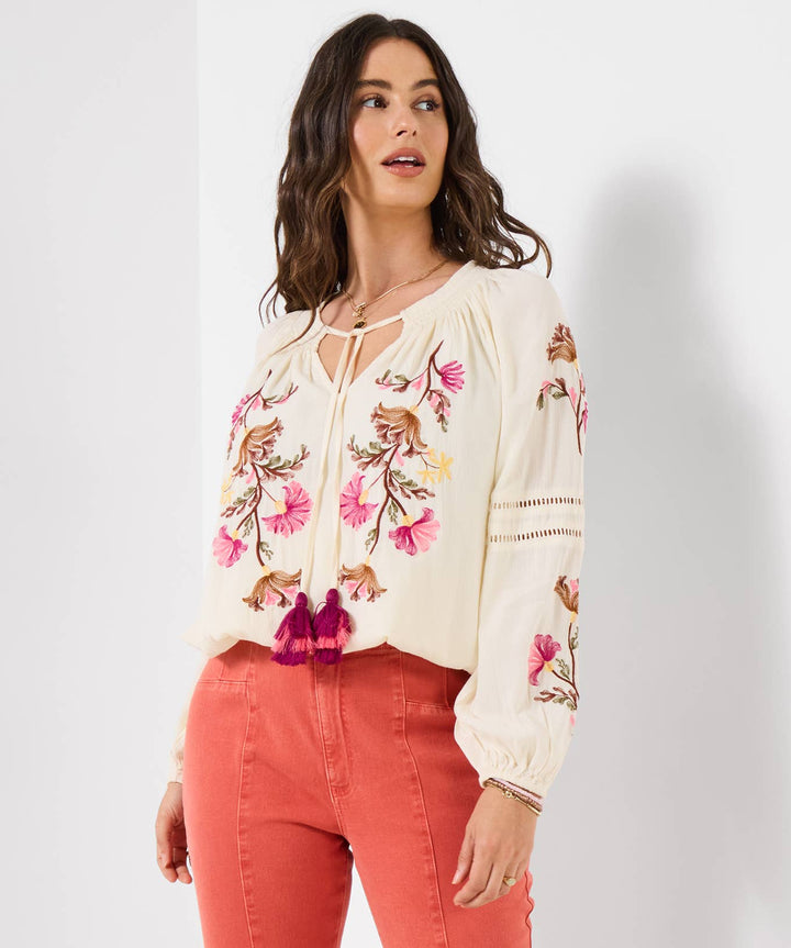 Sunset Skies Peasant Top