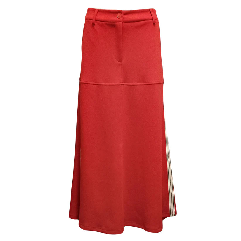 Costa Mani Birdie Skirt | Red