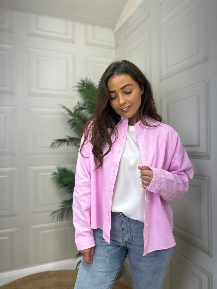 French Connection Dana Violet Denim Shirt