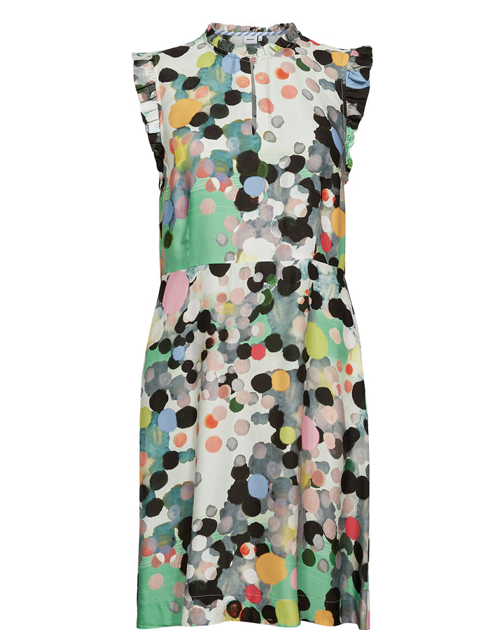 Numph Nunori Absinthe Green Short Dress